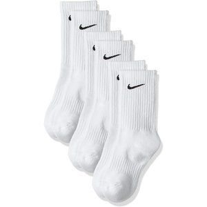 3 Pair Nike Boys White Unisex Everyday Cushion Crew